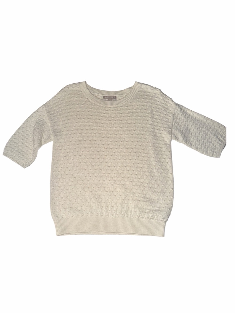 Banana Republic Oversized Popcorn Knit Cocoon Sweater Ivory Size L
